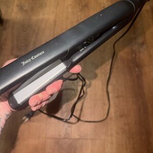 Juicy Couture Black and Silver Hair Straightener
